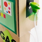Cardboard Gas Station