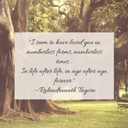 Unending Love, by Rabindranath Tagore