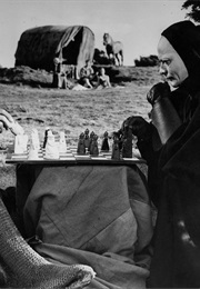 The Chess Match Between Death & the Knight in the Seventh Seal (1957)