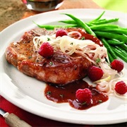 Raspberry-Glazed Pork Chops
