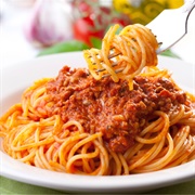 Spaghetti and Meat Sauce