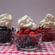 Berries and Whipped Cream