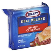 Kraft Deli Deluxe Sharp Cheddar Slices