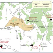 The Four Sacred Mountains of the Navajo, US