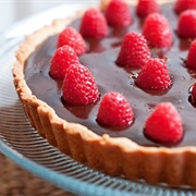 Raspberry Chocolate Tart