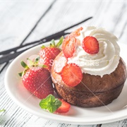 Strawberry Rum Baba