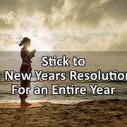 Stick to a New Years Resolution for an Entire Year