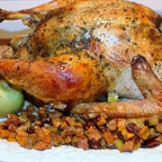 Goose With Sweet Potato Stuffing