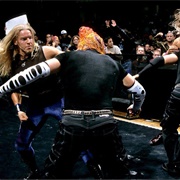 Edge & Christian vs. the New Brood (The Hardy Boyz) – Ladder Match: No Mercy 1999
