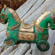 Two Headed Horse Trinket Box - India