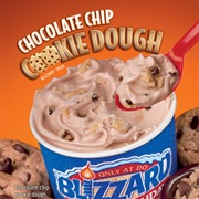 Chocolate Chip Cookie Dough Blizzard