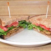 Tempeh, Lettuce, and Tomato Sandwich (TLT)