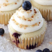 Blueberry Coconut Cupcake