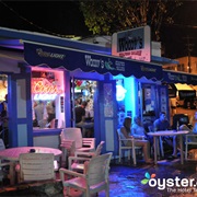 Have a Bushwhacker and Fried Conch - Woody's Seafood Saloon - St John