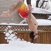 Do Flips in Snow