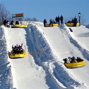 Ice Raft During Quebec's Winter Carnival