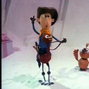 Cowboy Riding an Ostrich