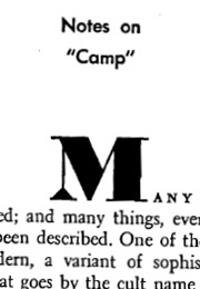 Notes on Camp (Susan Sontag)