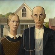 Grant Wood - American Gothic (1930) - Art Institute of Chicago, Chicago, Illinois
