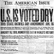 Prohibition Begins in the USA