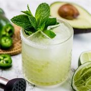 Spicy Mint Avocado Margarita