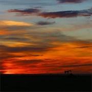 Fiery Saskatchewan Sunset