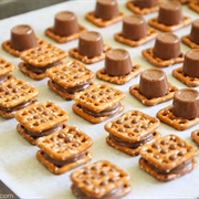 Rolo Pretzel Sandwiches