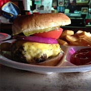Greek Burger From Alex's Tavern