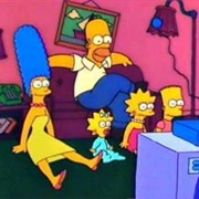 Family Pushed off by Homer