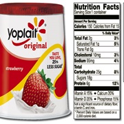 Sugary Flavored Yogurt