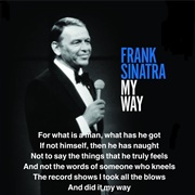 My Way, Frank Sinatra