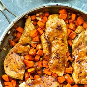 Maple Chicken Sweet Potato Hash