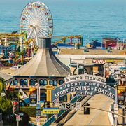 Santa Monica Beach and Pier