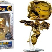 Iron Man Flying Gold