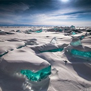Turquoise Ice, Lake Baikal, Russia