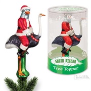 Santa Pigeon & Ostrich Tree Topper