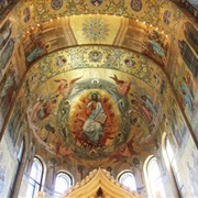 Church of the Savior on Spilled Blood Mosaics in St. Petersburg