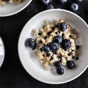Chocolate Chip Blueberry Breakfast Quinoa