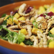 Salade Met Kippenreepjes En Gepickelde Ananas