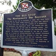 The Bus Stop - Site of the Montgomery Bus Boycott, Alabama