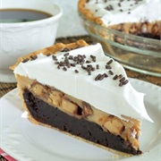 Peanut Butter Snickers Cheesecake Brownie Pie