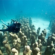 Go Scuba Diving in the Cancun Underwater Museum