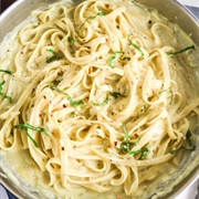 Vegan Creamy Garlic Pasta