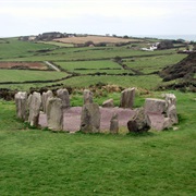 Drombeg Stone Circle, Huts With Fulacht Fiadh, Ireland. C3000 BC - 800 BC