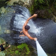 Jump off Waterfall
