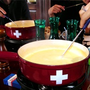 Ate Fondue in Switzerland