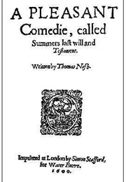 Summer's Last Will and Testament (Thomas Nashe)