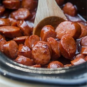 Crock Pot Barbecue Cocktail Sausages