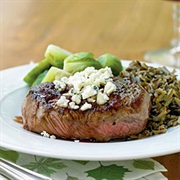 Beef Tenderloin Steak With Blue Cheese Crumbles