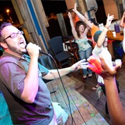 Sung Karaoke in a Bar